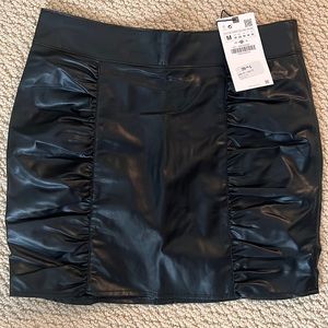 Zara pleather skirt